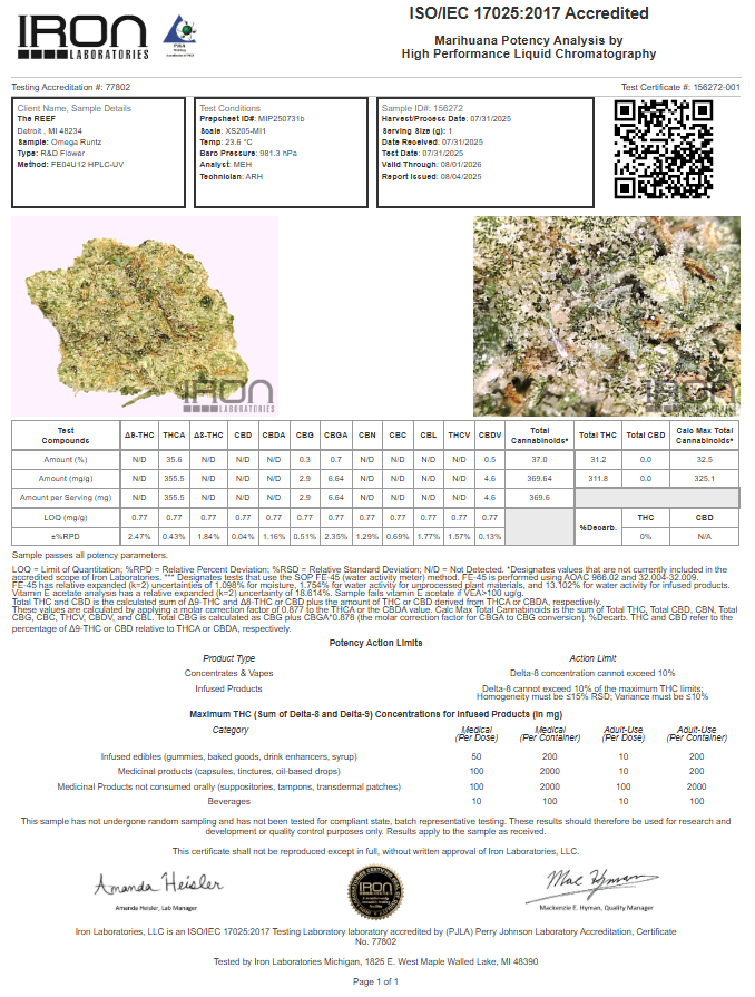 Omega Runtz THCa Flower